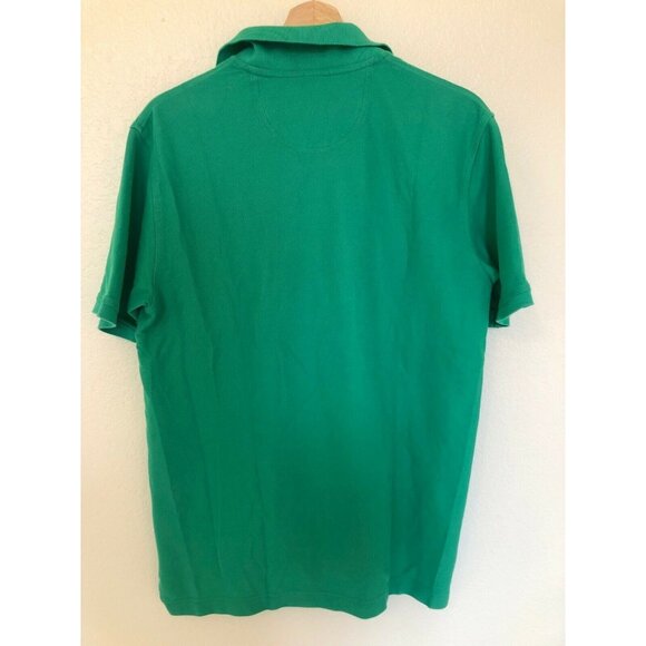 Izod the Advantage Polo Green Short Sleeve Collared Polo Men's Medium - Picture 4 of 4